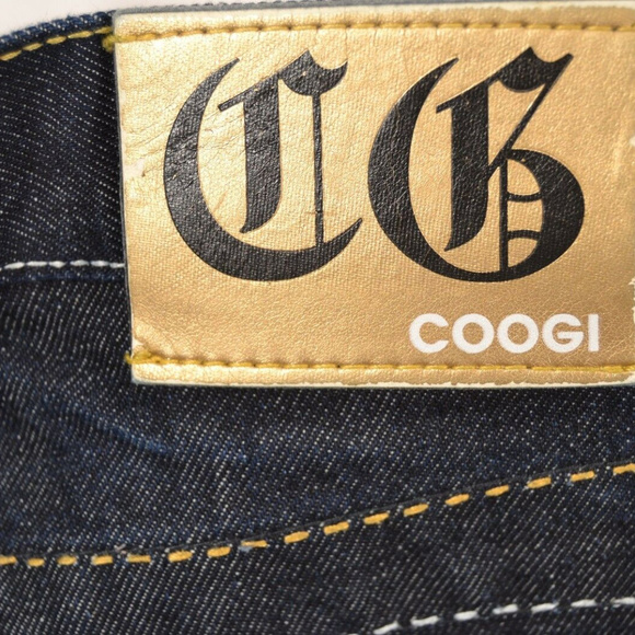 COOGI Australia Jeans 40x34 Embroidery Gold "C" - Picture 2 of 3